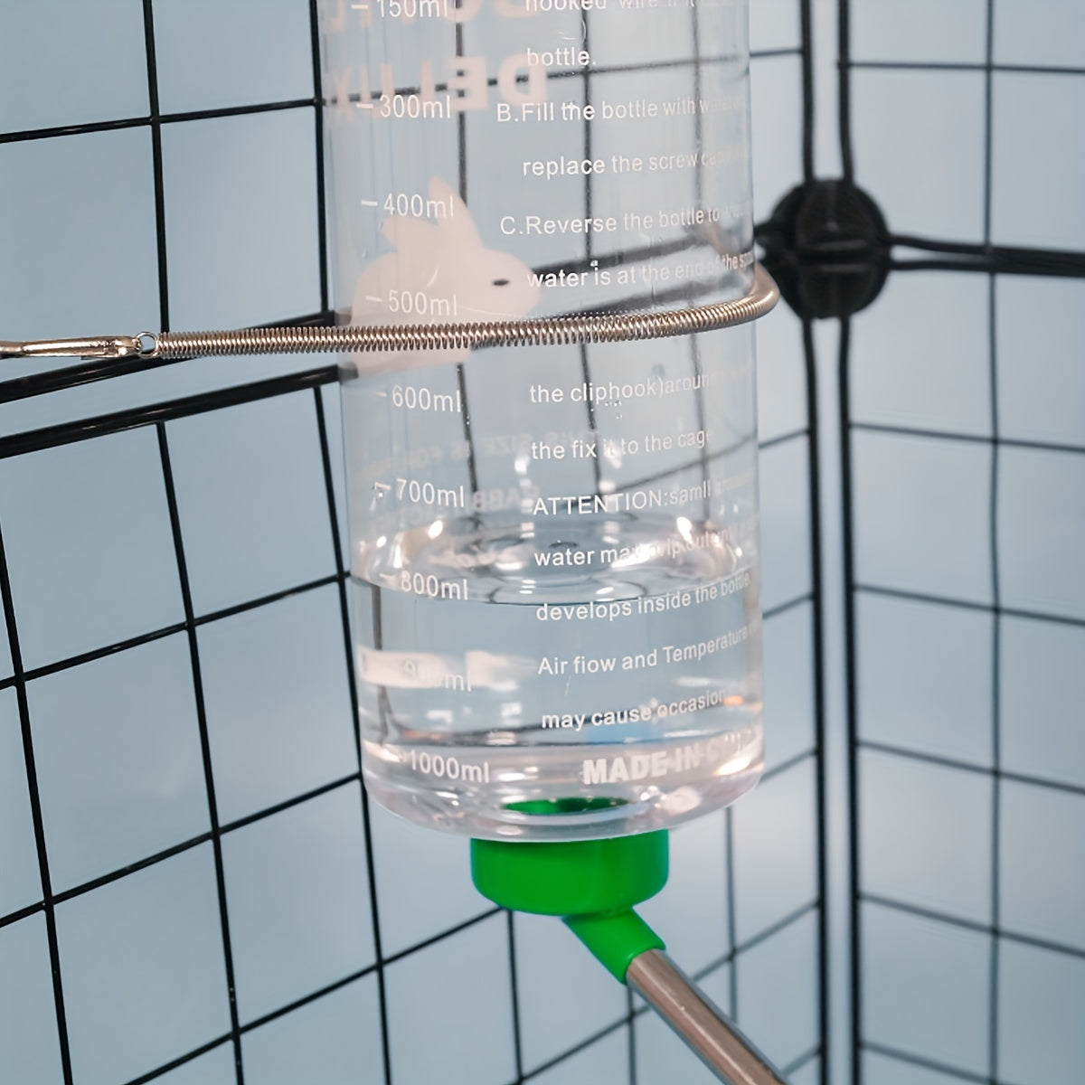 1000ml Hanging Water Bottle for Small Pets