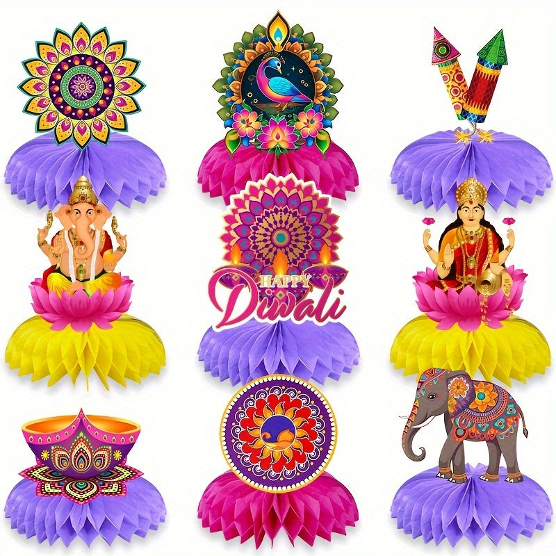 Diwali Honeycomb Table Decoration Set