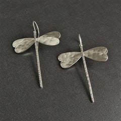 3D Dragonfly Drop Earrings Long Earrings Wedding Jewelry