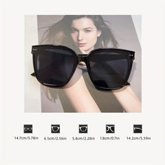 Men's Large Square Frame Shades PC Sunglasses for Outdoor Sports