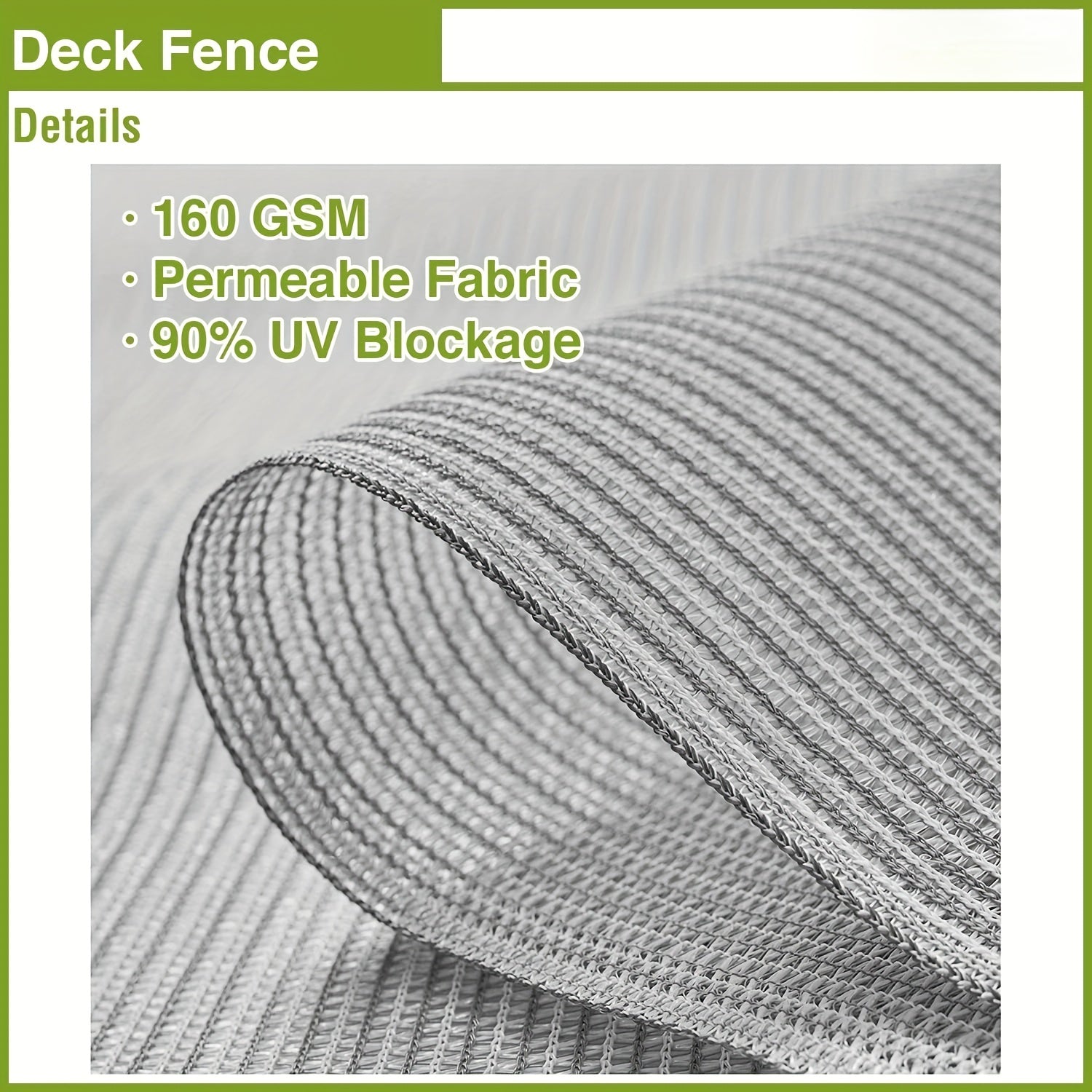 Stylish Balcony Privacy Screen for Deck Pool Fence Railing