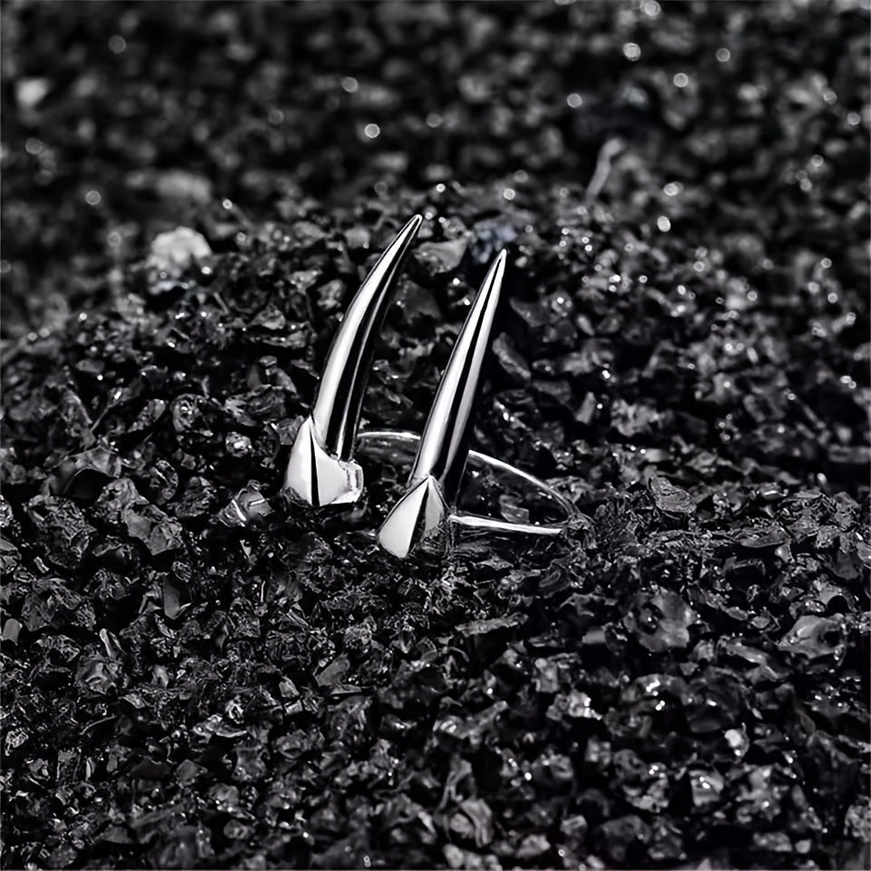 Gothic Black Skull Ring for Men Women
