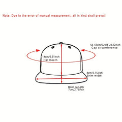 Hip Hop Embroidery Snapback Hat Unisex Baseball Cap Sunscreen Dad Hats