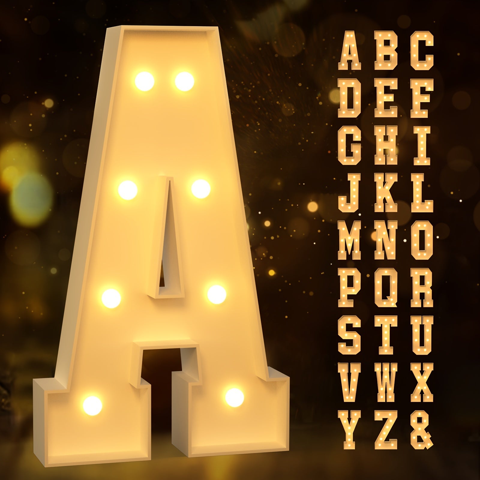 Large Light Up Letters for Room Decor