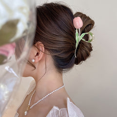 Tulip Large Grip Clip Updo Hairpin Leaf Hair Clip
