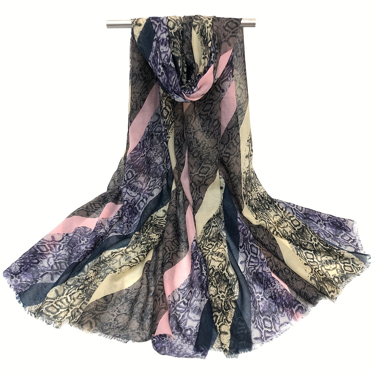 Vintage Breathable Print Scarf Sunproof Shawl for Spring & Summer
