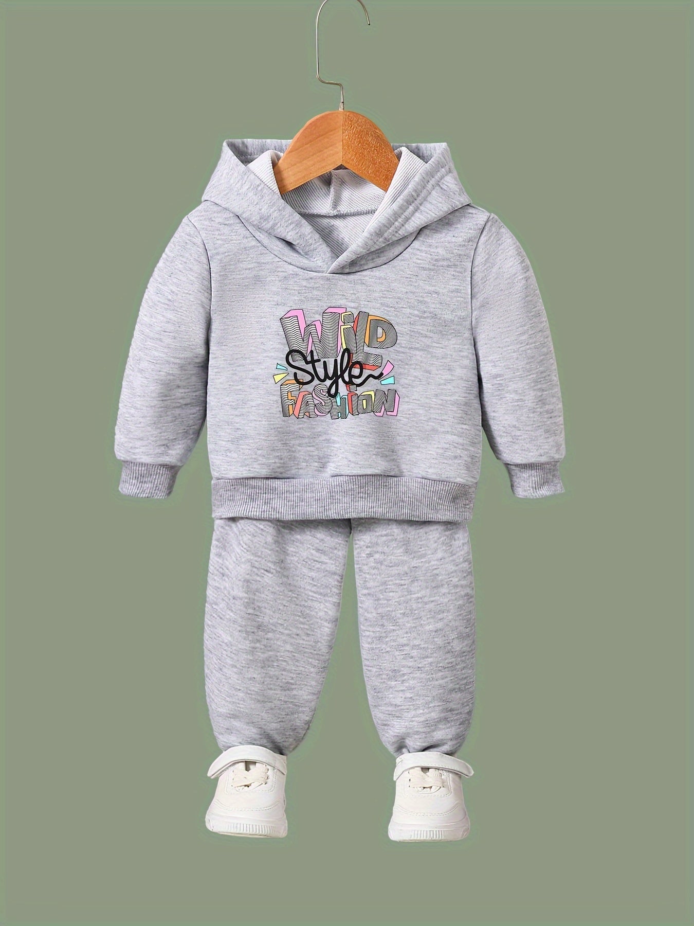 OERYUI Wild Print Hoodies Pants Set Spring Fall Sports Gift