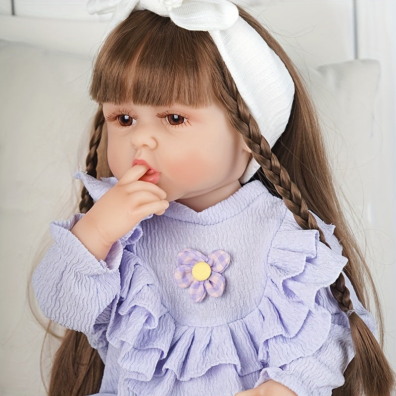 22inch Toy Doll Clothes Removable Soft Rubber Doll Can Be Bathed