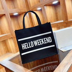 Minimalist Canvas Tote Bag Large Capacity Shoulder Bag