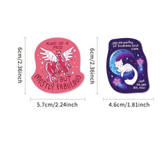50pcs Inspirational Phrase Stickers Positive Motivational Quotes for Planners