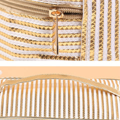 Striped Travel Storage Bag Portable Cosmetics Business Trip Toiletry Bag