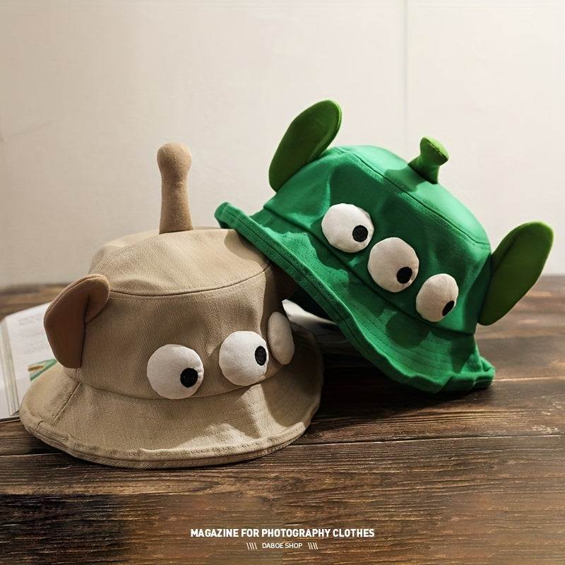 Three Eye Monster Bucket Hat Sun Protection Basin Hat For Man