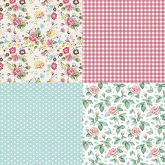 Flower Themed Single Sided Pattern Paper for DIY Albums & Scrapbooks