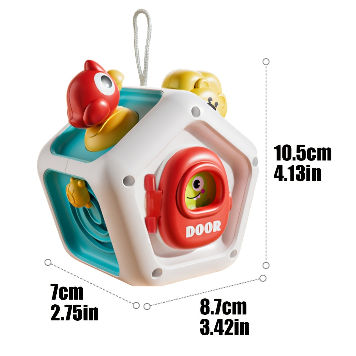7-In-1 Sensory Development Cube Educational Toy for Fine Motor Skills
