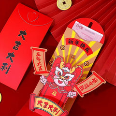 Creative Dragon Year 3D Red Envelope