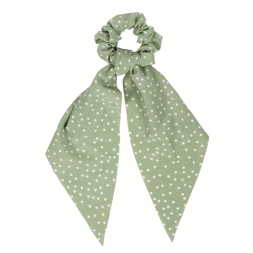 Boho Polka Dot Pattern Scarf Scrunchies Hair Tie Hair Rope Hair Scarves