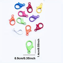 Mixed Alloy Open Ring Lobster Clasp Hook Ball Chain Jewelry Making DIY Finding