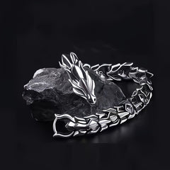 Retro Men's Dragon Pattern Dragon Head Bracelet Gift