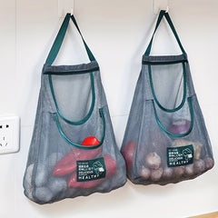 Mesh Fruit & Vegetable Hanging Bag - Kitchen Storage