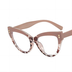 Women Oversized Cat Eye Computer Glasses Block Blue Light Relieve Fatigue