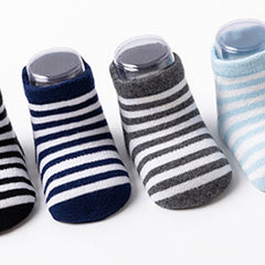 12pcs Striped Socks for Newborn Baby
