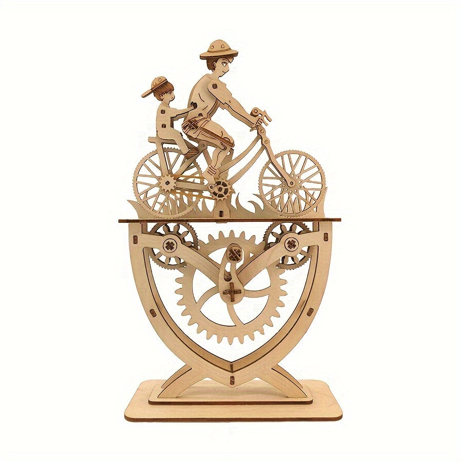 DIY 3D Wooden Bicycle Puzzle Kit for Adults Perfect Gift Home Office Decor