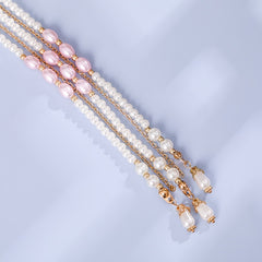 Hanfu Hairpin Faux Pearl Flower Leaf Tassel Chignon Vintage Chinese Style Cheong