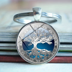 Vintage Life Tree Keychain For Boys Bag Accessories