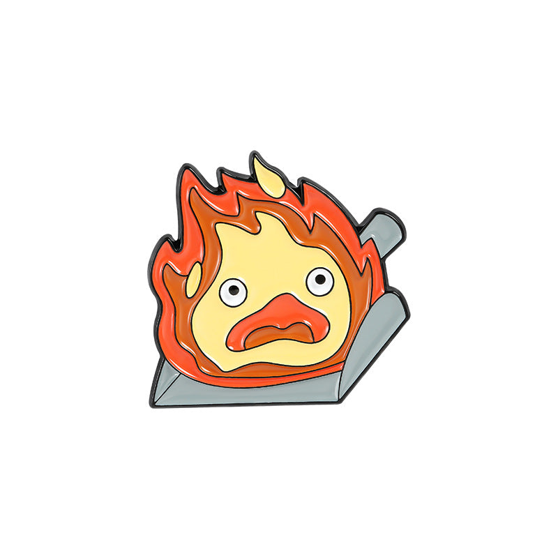 Flame Matchman Enamel Pin for Backpacks