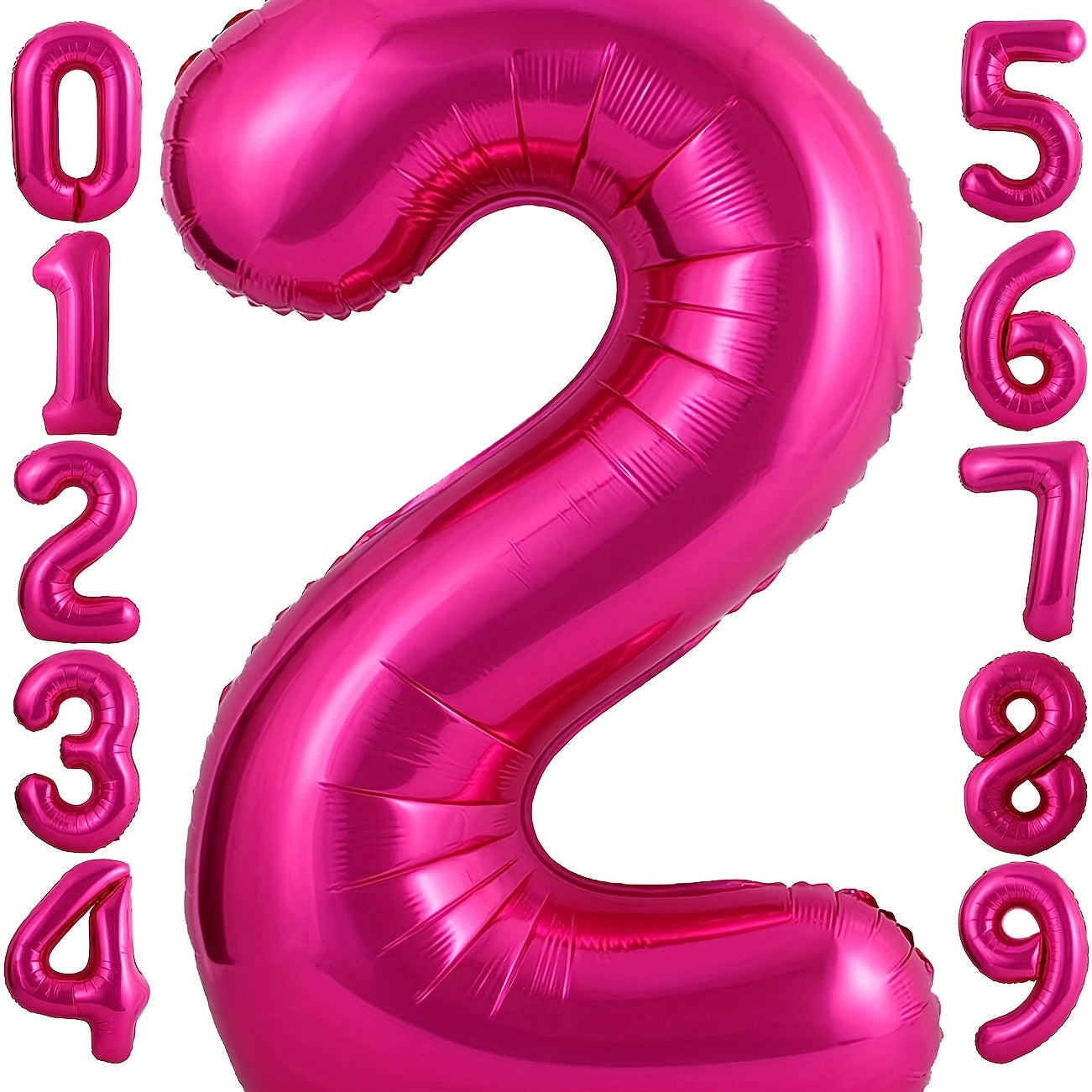 40 Inch Peach Number 0 9 Balloon for Birthday Party