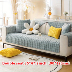 Winter Plush Sofa Slipcover Non-slip Couch Cover Universal Furniture Protector