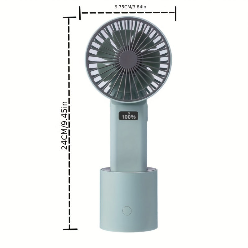 Handheld Desktop Dual purpose Shaking Head Small Fan