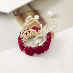 Vintage Rose Hairpin Hair Claw for Women Hair Clip Bridal Headwear