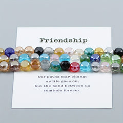 50pcs 5x8mm Colorful Crystal Glass Beads DIY Earrings Bracelet Necklace