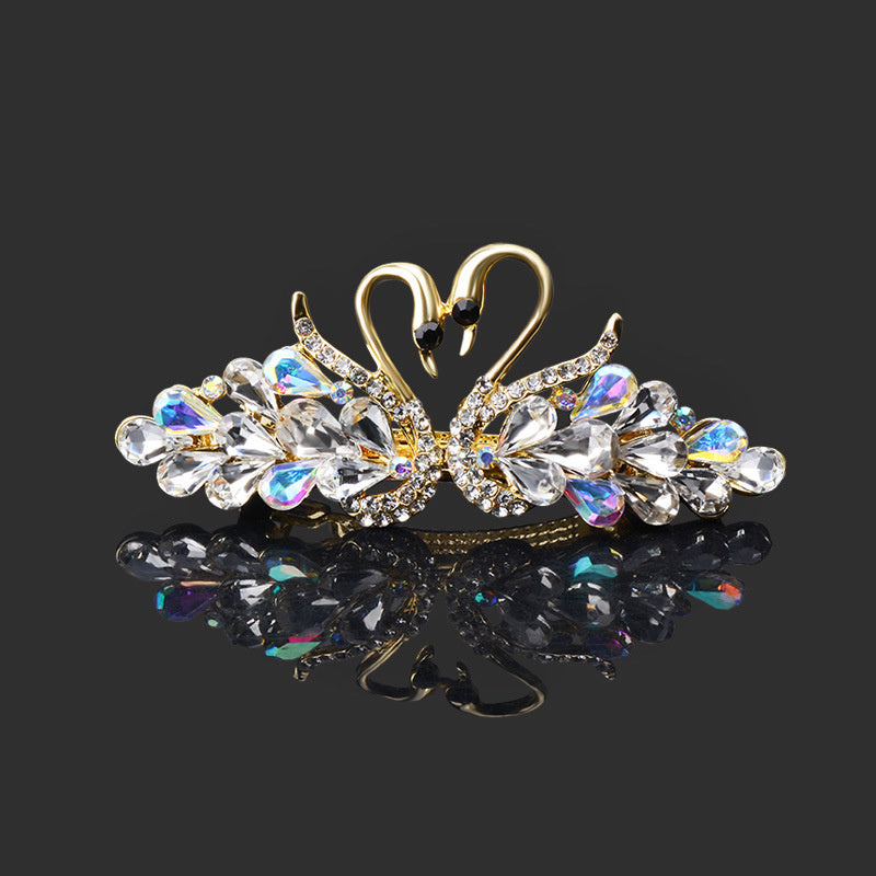 Rhinestone Hair Barrettes Jeweled Hair Clips Hair Styling Accessories
