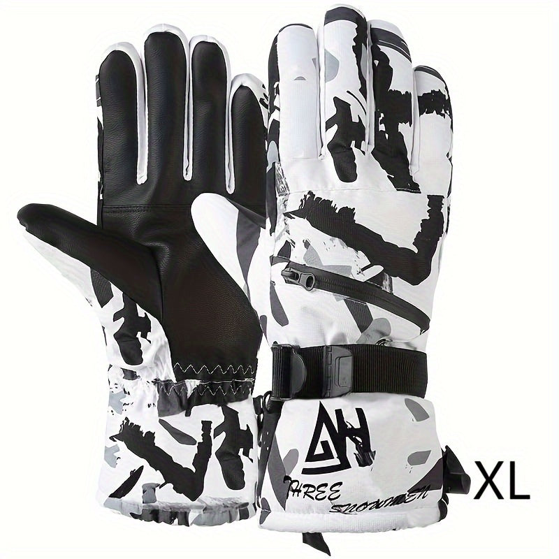 Winter Ski Gloves Warm Windproof Waterproof Touch Screen Gloves
