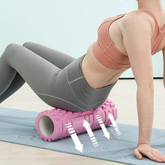 Pink Foam Roller for Pain Relief and Flexibility