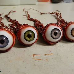 2 Colors Latex Halloween Prank Eyeballs for Scary Fun