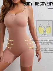 One Piece Training Sport Bodysuit Tummy Control Shapewear Jumpsuit