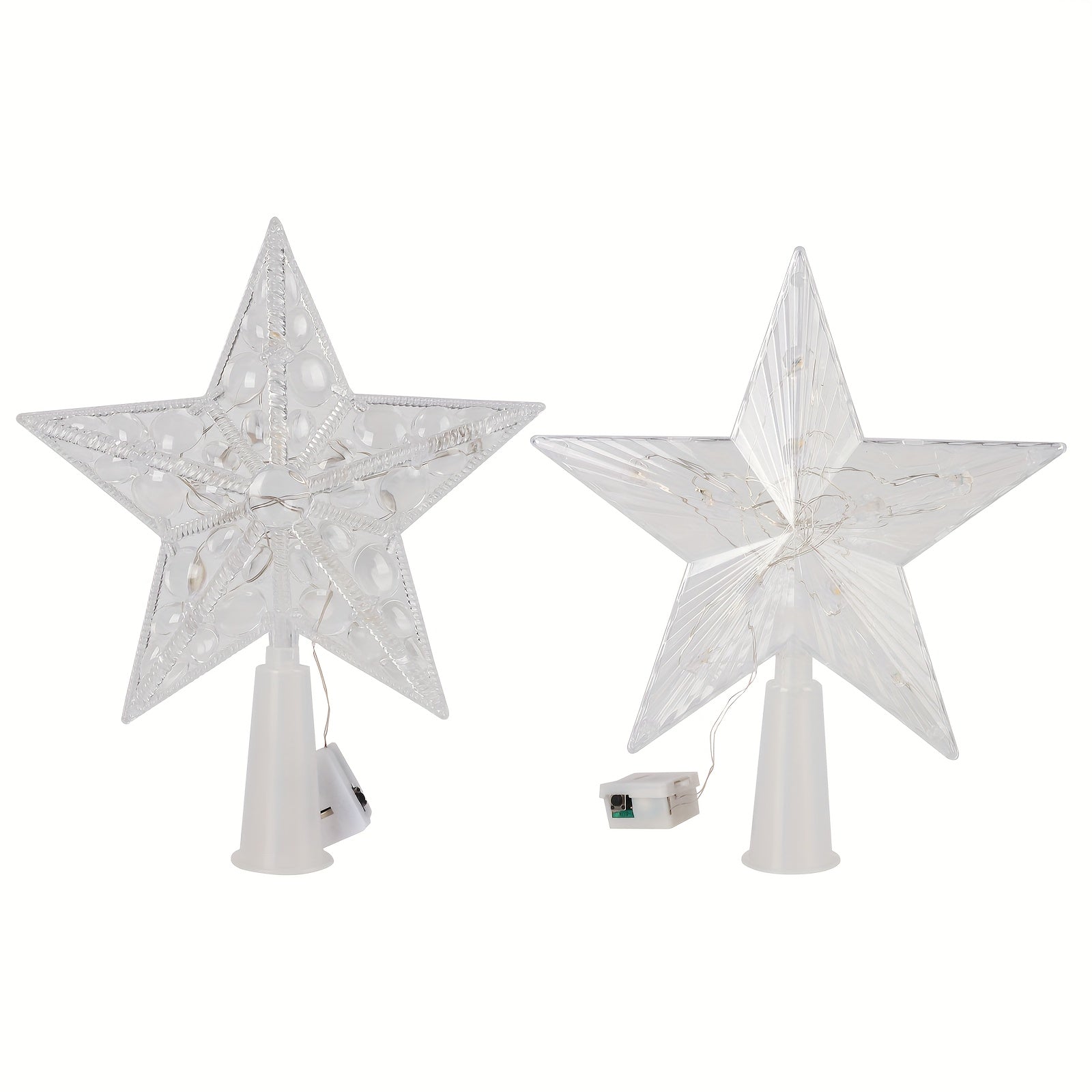 LED Christmas Tree Top Star Decoration Party Supplies Family Hotel