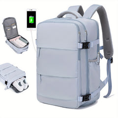 Large Travel Backpack Lightweight Laptop Daypack Shoe Compartment