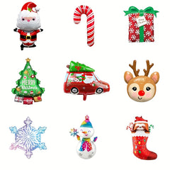 Christmas Foil Balloons Santa Snowman Xmas Decoration