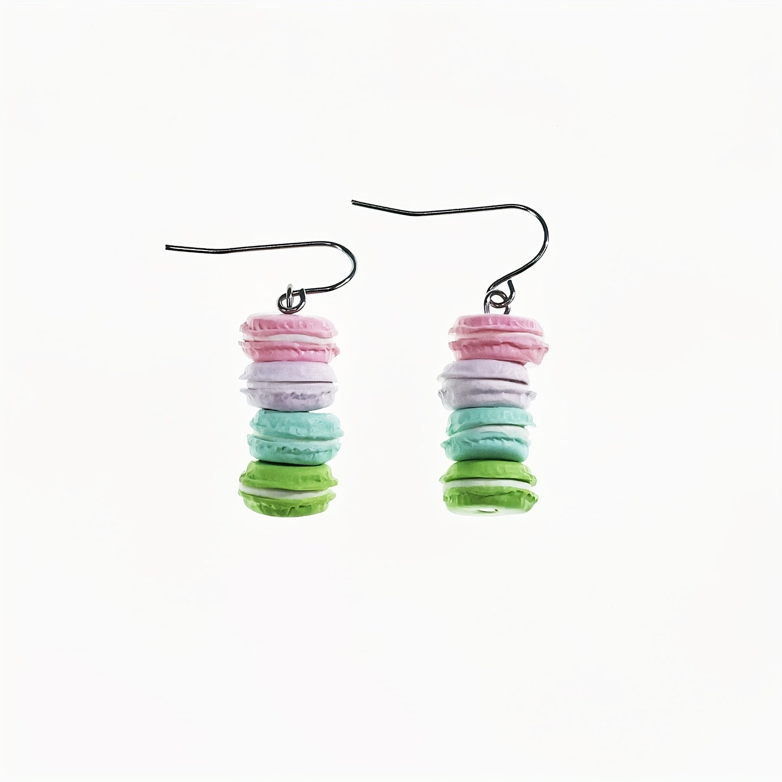 Cute Multicolored Macaroon Stack Earrings for Girls