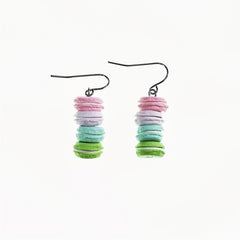 Cute Multicolored Macaroon Stack Earrings for Girls