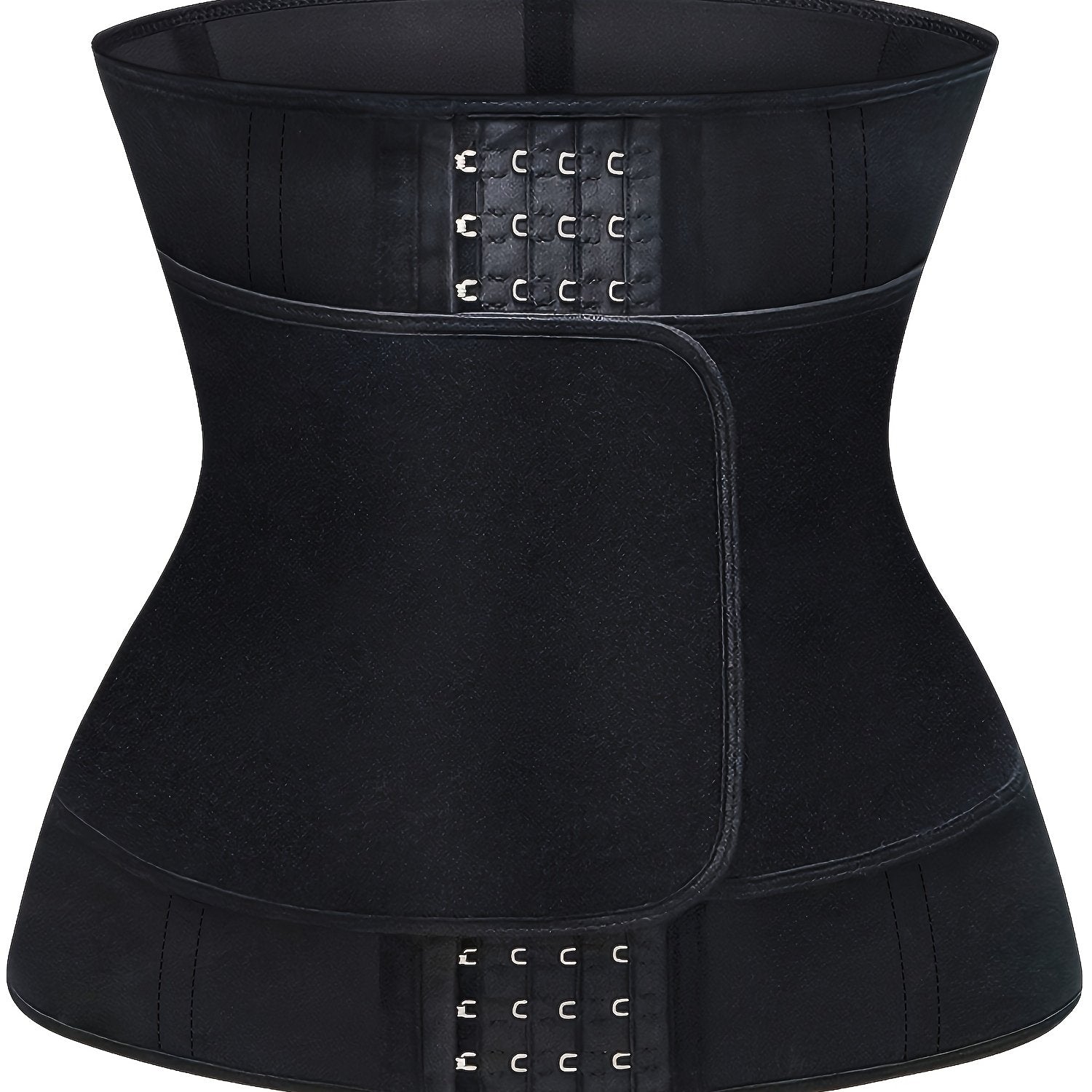 Women's Neoprene Waist Trainer with Double Belts High Stretch Fabric