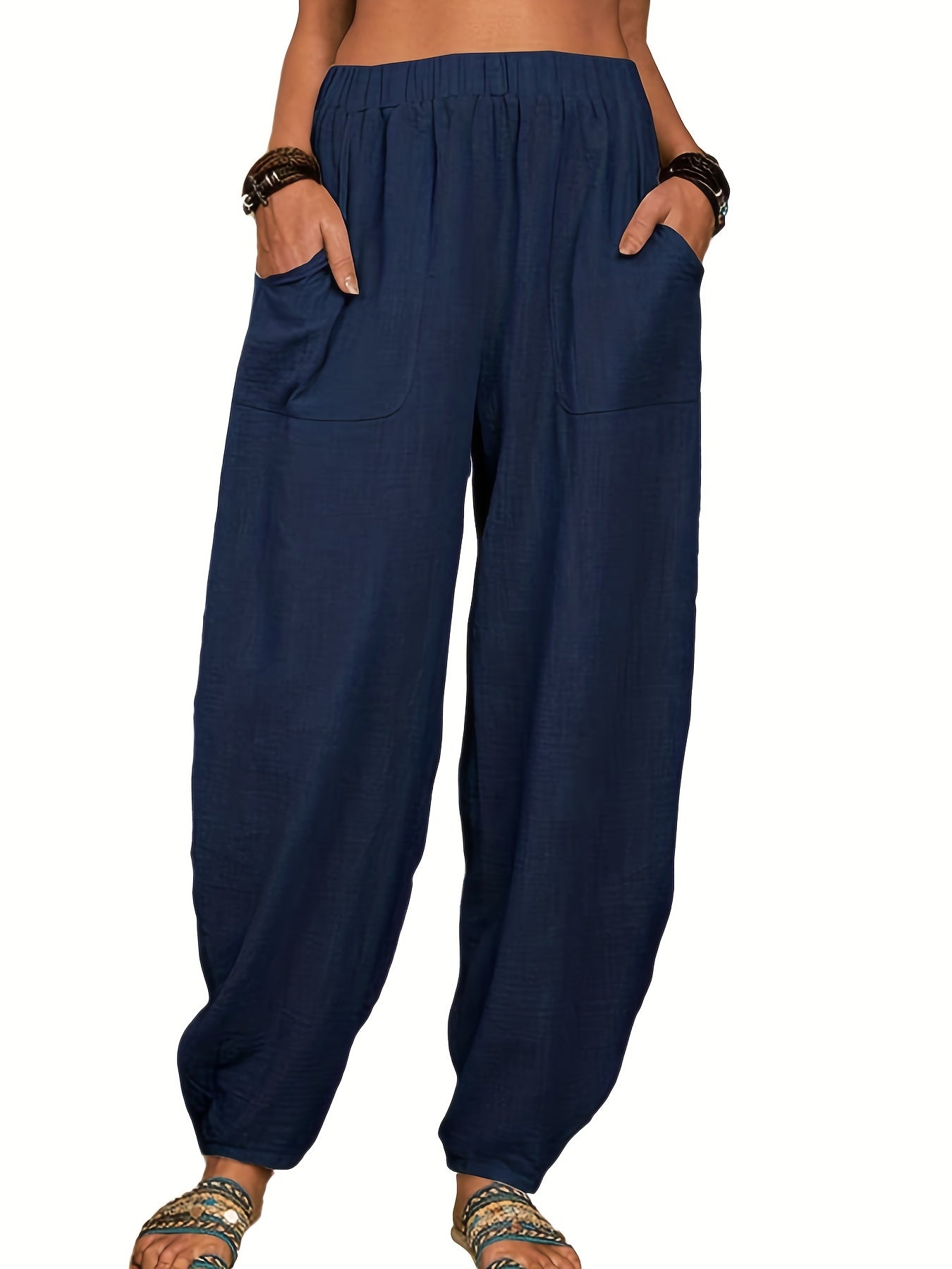 High Waist Baggy Harem Pants Casual Women's Clothing