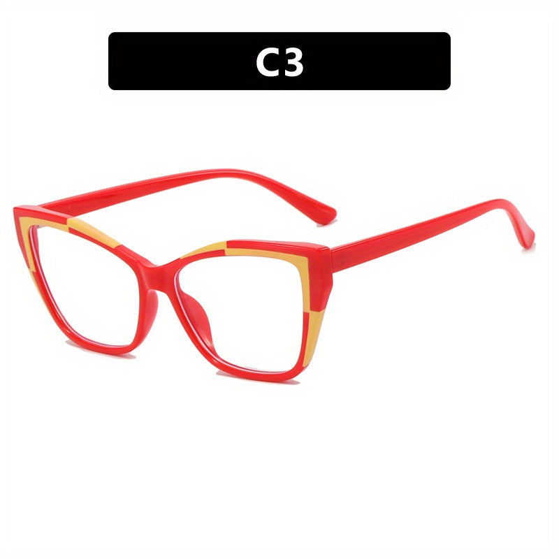 Cat Eye Anti Light Glasses TR90 Block Clear Lens Glasses