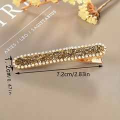 Crystal Rhinestone Hair Clip Women Metal Hair Accessories