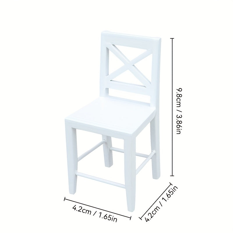 1:12 Dollhouse Dining Set Table & Chairs for Kitchen & Restaurant Decor