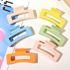 Set of 6 Minimalist 8 Solid Hair Claw Clips